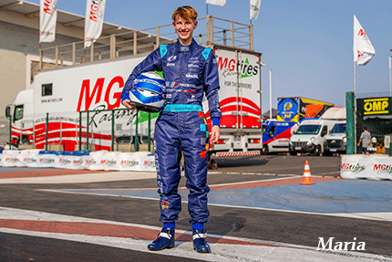 Maria Eduarda Nienkötter no Campeonato Brasileiro de Kart 2024