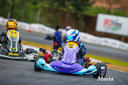 Maria Eduarda Nienkötter no Campeonato Brasileiro de Kart 2024
